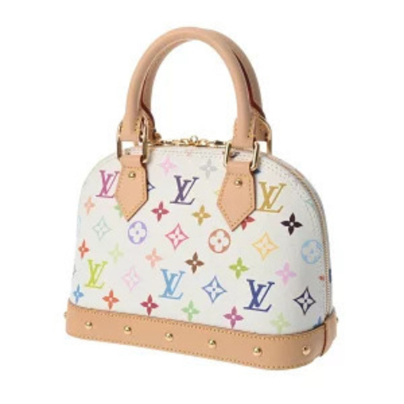 Louis Vuitton Handbags - Louis Vuitton Multicolor Monogram Alma TM LV Handbag Canvas White